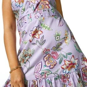 Karen Millen Purple and White Floral Dress